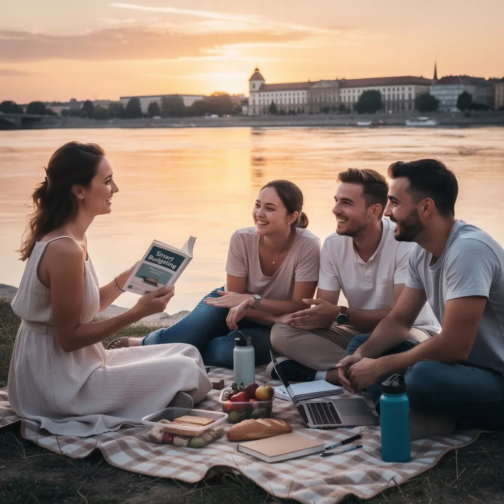 Emberek csoportja, akik pénzügyi workshopon vesznek részt.